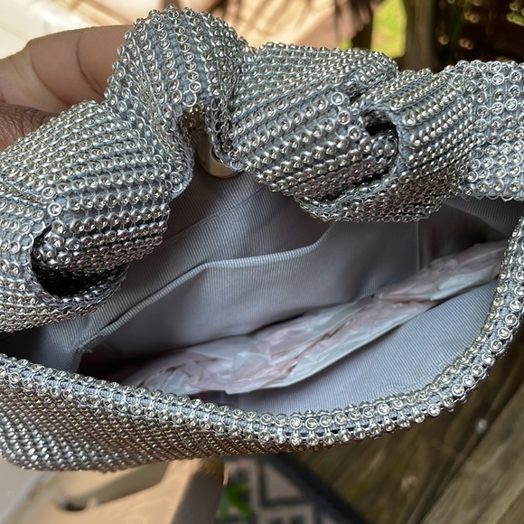 Silver Rhinestone Mini Bag - Picture 7 of 11